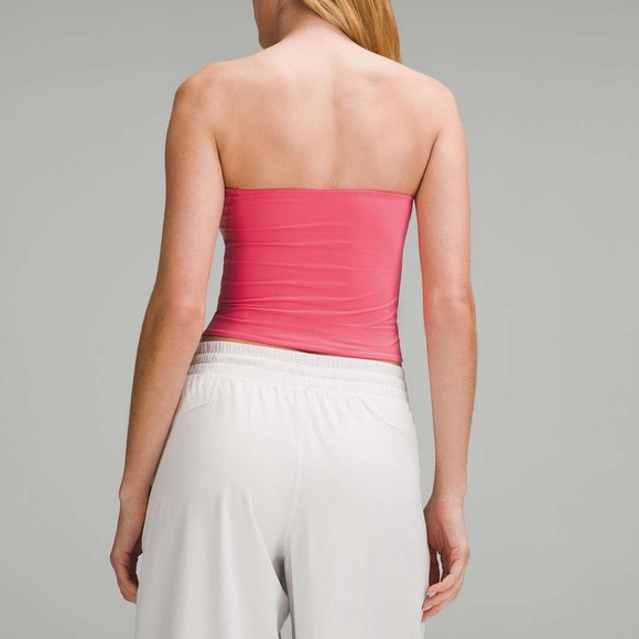 NWT LULULEMON  Wundermost Ultra-Soft Nulu Tube Top Glaze Pink - Picture 4 of 8